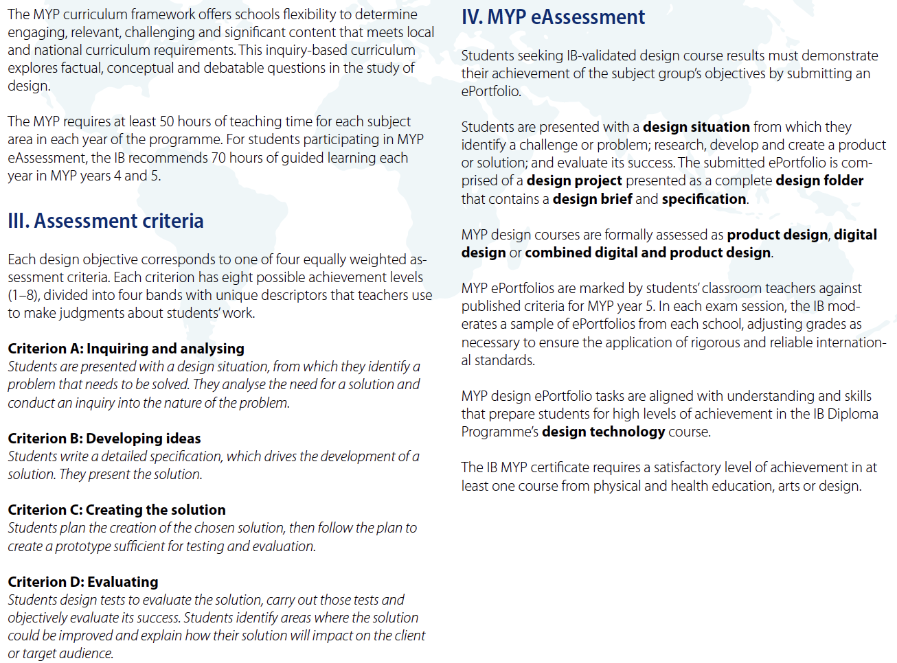 Criterion A: Inquiring and Analysing – Year 8 Design